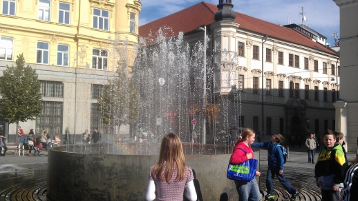 Na náměstí Svobody v Brně