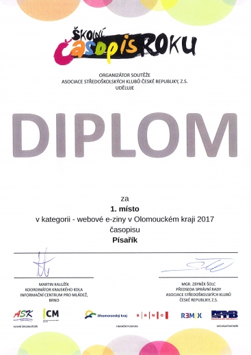 Krajské kolo soutěže Časopis roku