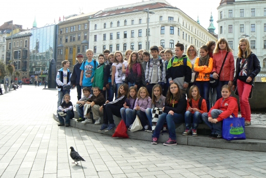 Na náměstí Svobody v Brně